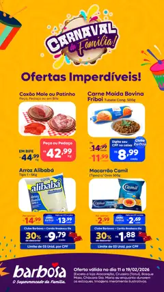 Barbosa Supermercados - Ofertas da semana  - Pré-Visualização do folheto da loja Barbosa Supermercados, válido de 11.02.2026