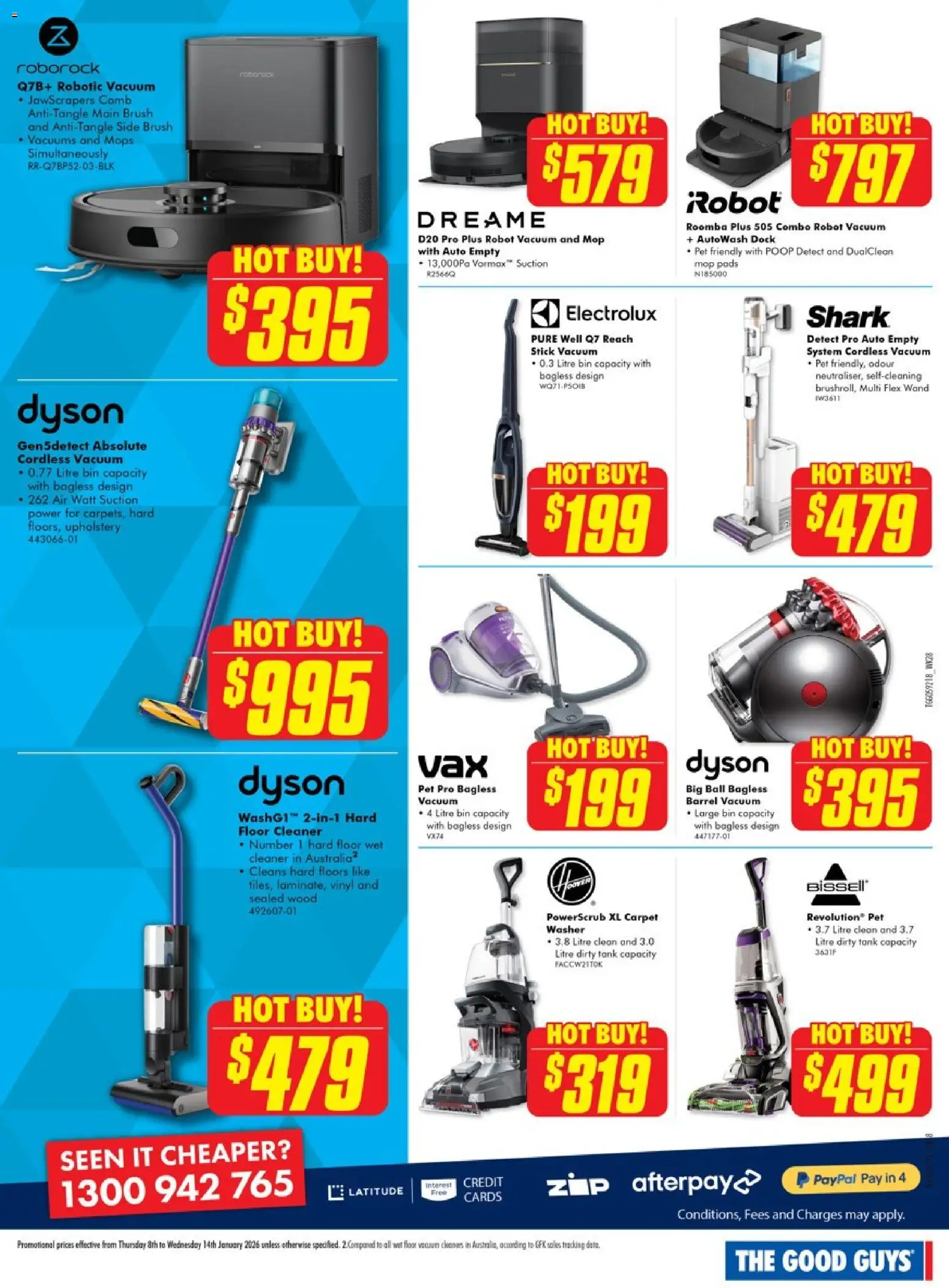 The Good Guys catalogue - valid from 07.01.2026 | Page: 11 | Products: Mop, Cleaner, Wood, Robot