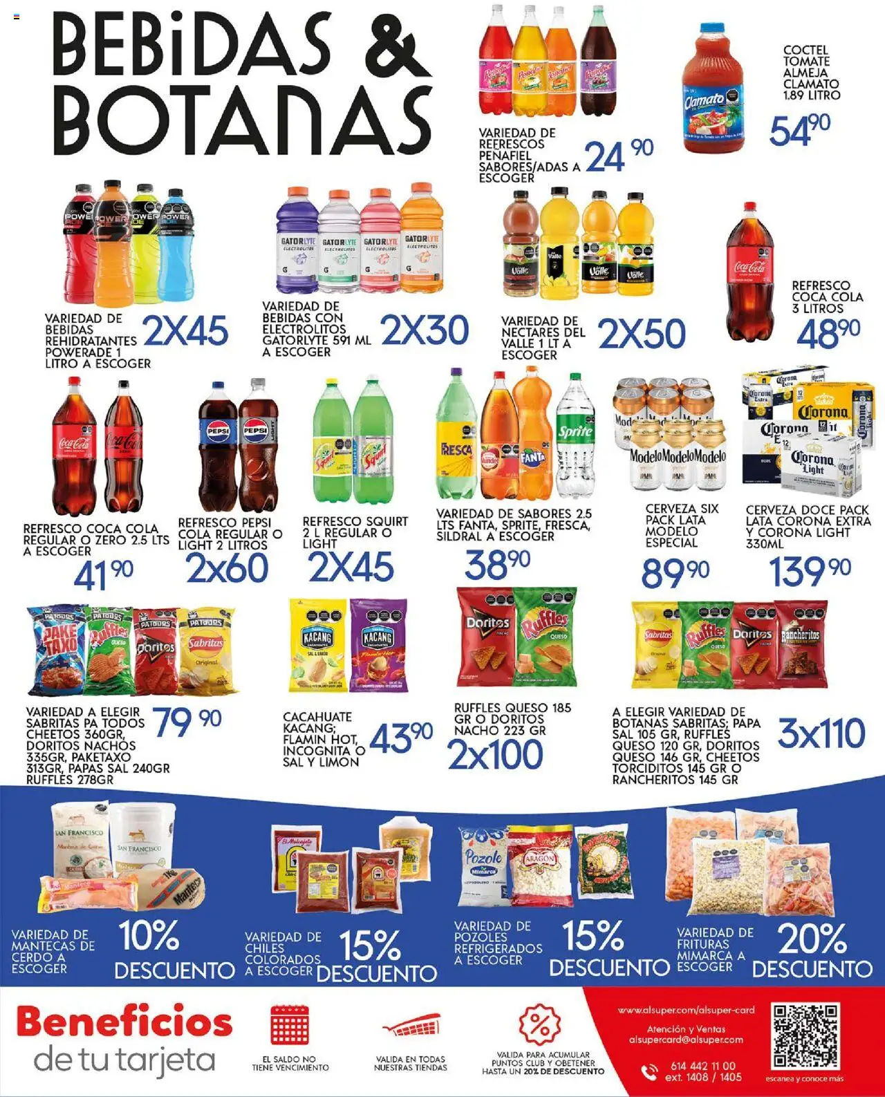 Nuevas ofertas de Alsuper válidas en toda la República Mexicana desde el 03.10.2025. ¡Encuentra las mejores ofertas en Alsuper - Folleto Laguna! | Página: 7 | Productos: Refresco, Cacahuate, Limón, Cerveza