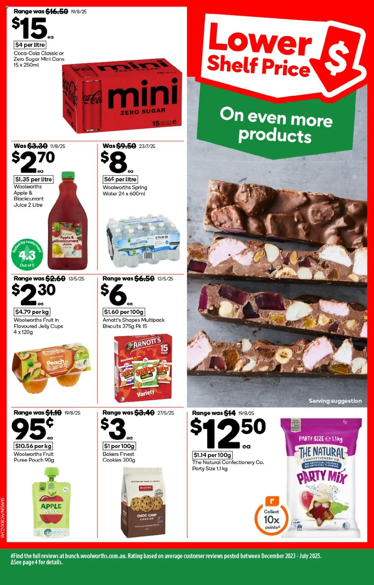 Woolworths catalogue - valid from 20.08.2025 | Page: 10 | Products: Shelf, Juice, Water, Oven