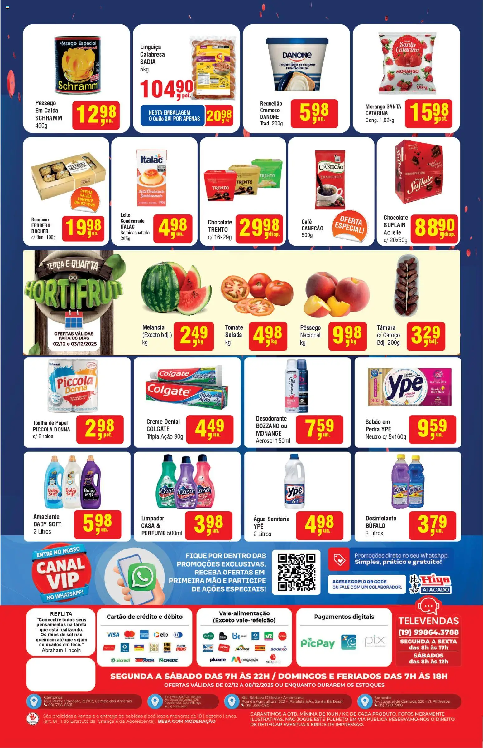 Higa Atacado Folheto - válido de 02.12.2025 | Página: 2 | Produtos: Desodorante, Aliança, Salada, Bombom