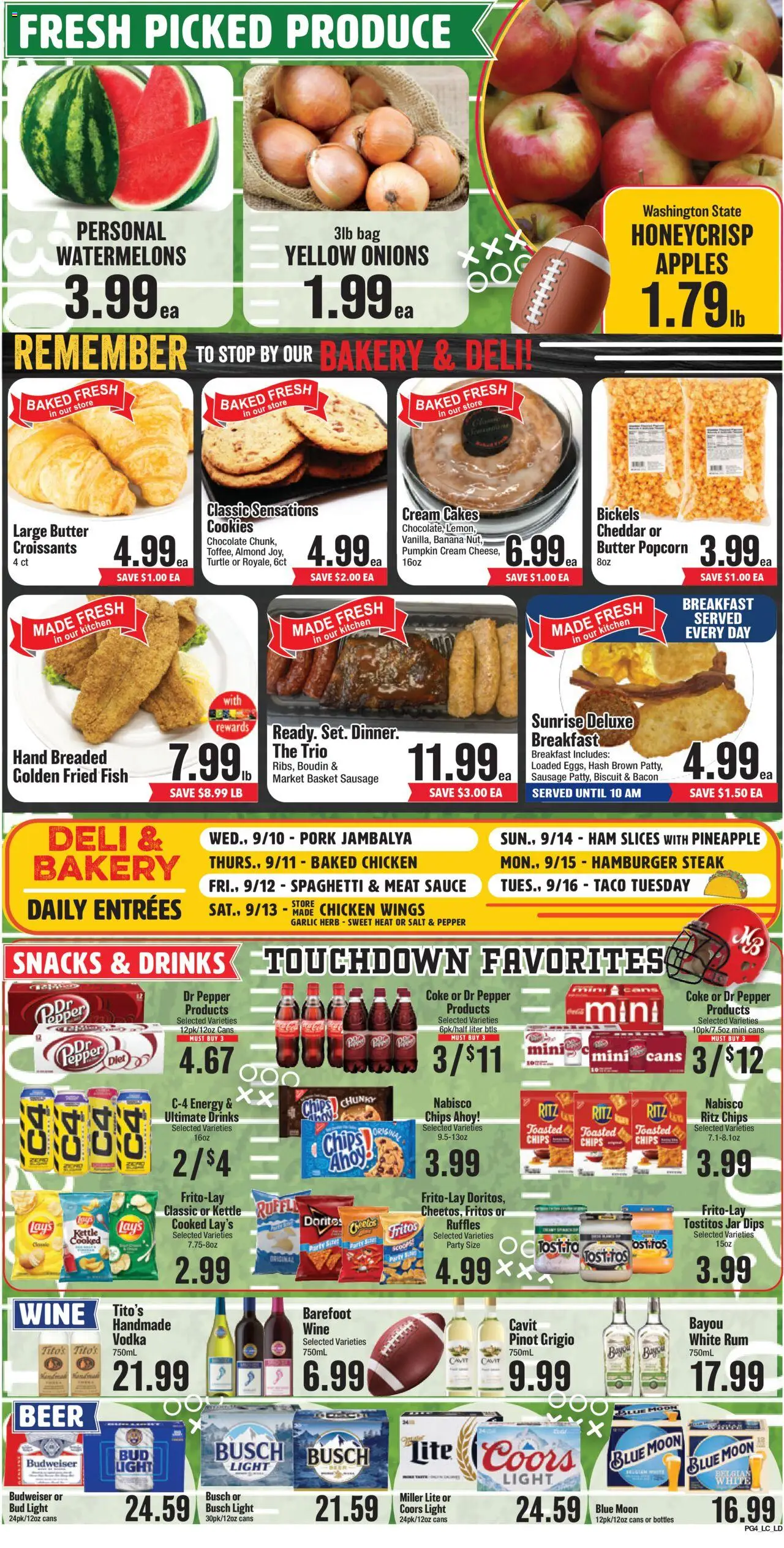 Market Basket Lake Charles - valid from 10.09.2025 | Page: 4 | Products: Ham, Pineapple, Bag, Kettle