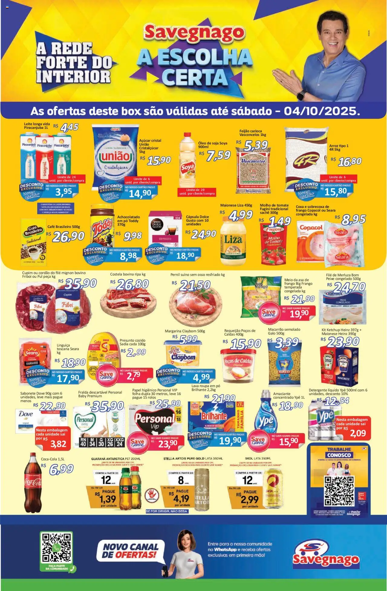 Savegnago Folheto - válido de 02.10.2025 | Página: 1 | Produtos: Pó, Café, Ketchup, Açúcar