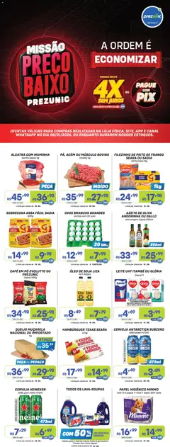 Encarte Missão Preço Baixo Prezunic - Pré-Visualização do folheto da loja Prezunic, válido de 08.01.2026