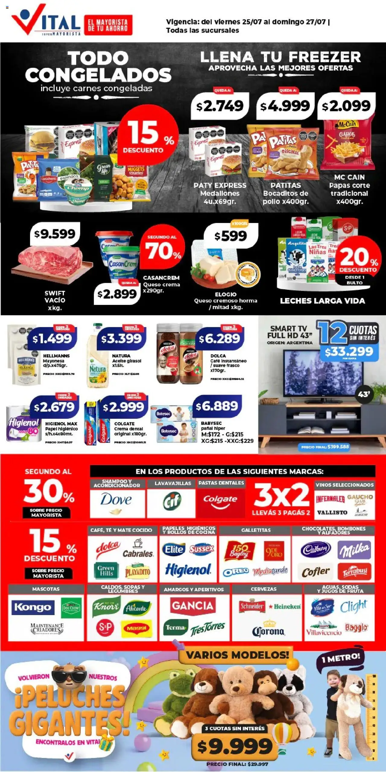 Vital - Ofertas fin de semana │ válido desde el 25.07.2025 | Página: 1 | Productos: Mate, Queso crema, Frasco, Crema