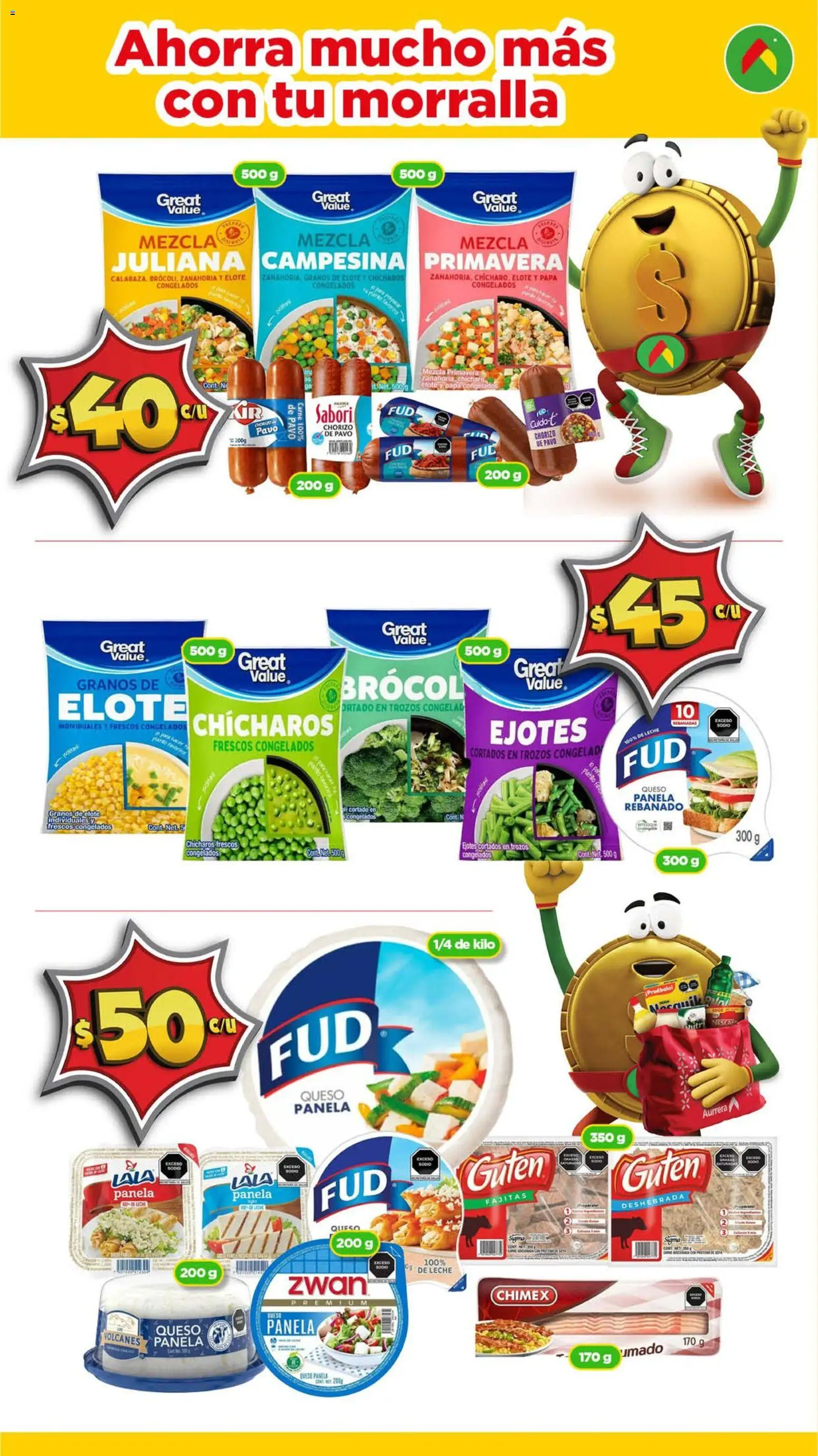 Nuevas ofertas de Bodega Aurrerá válidas en toda la República Mexicana desde el 01.01.2026. ¡Encuentra las mejores ofertas en Bodega Aurrerá folleto! | Página: 5 | Productos: Papa, Chícharos, Leche, Chorizo