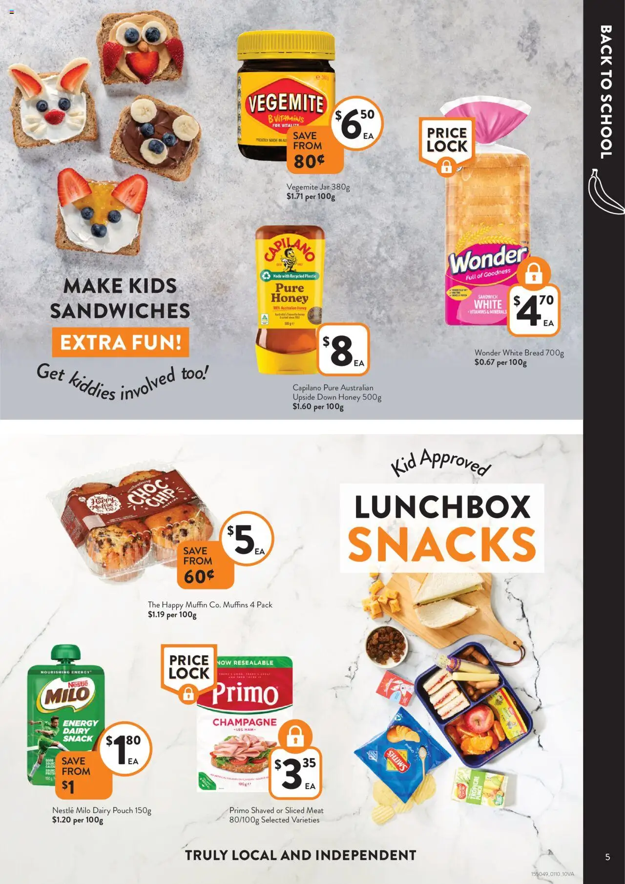 Foodworks catalogue - valid from 01.10.2025 | Page: 5 | Products: Dairy, Bread, Ham, Vegemite