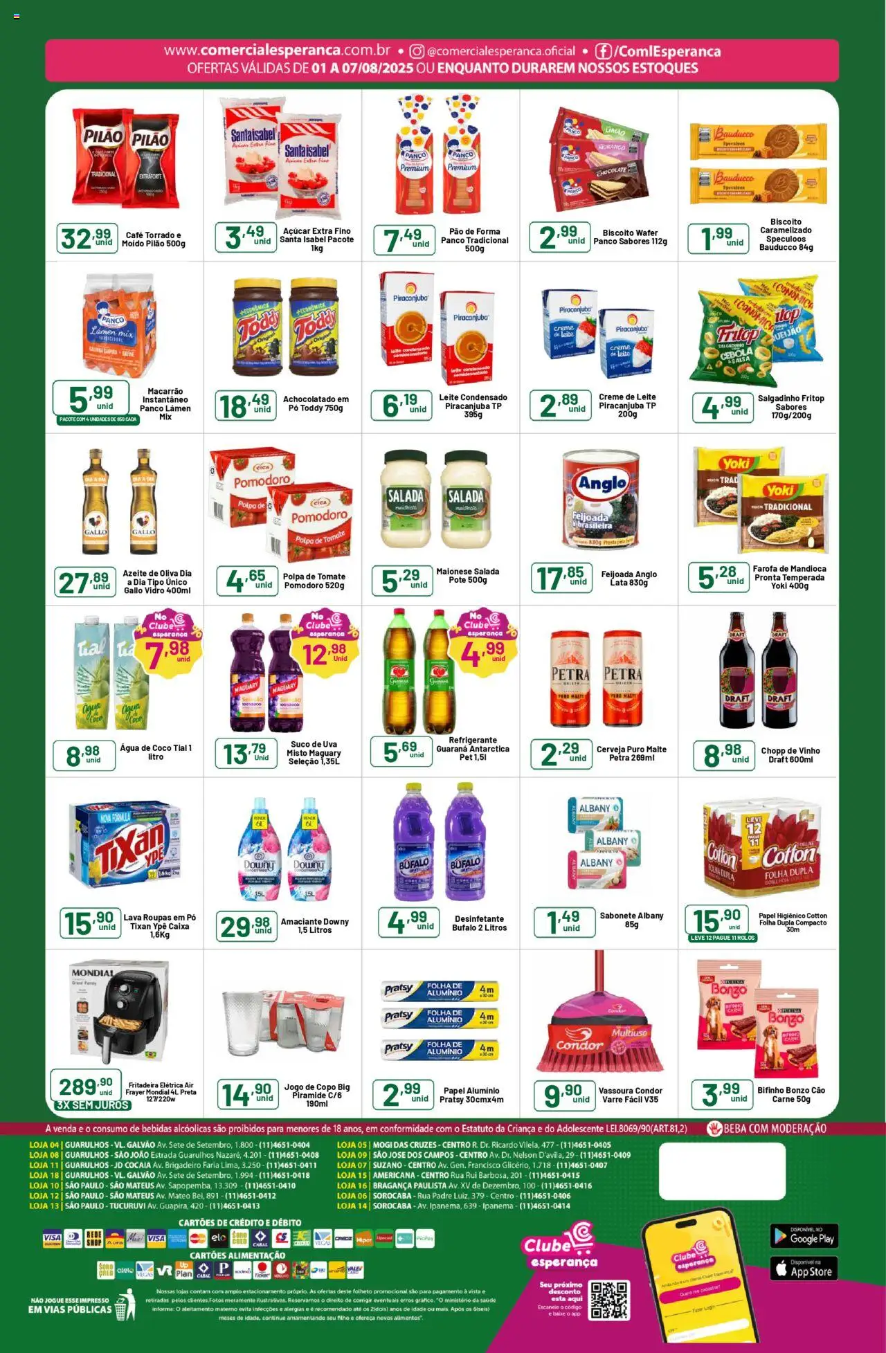 Comercial Esperança Folheto - válido de 01.08.2025 | Página: 2 | Produtos: Biscoito, Creme, Sabonete, Leite condensado