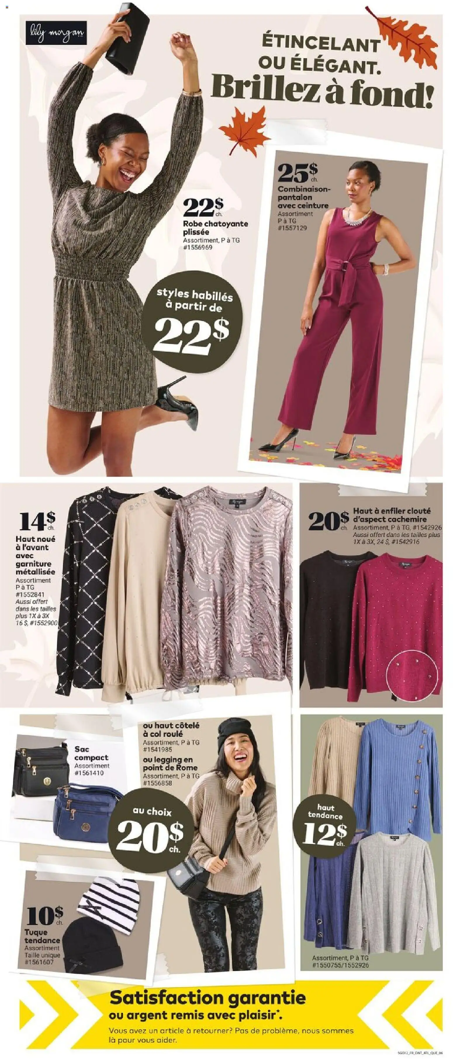 Giant Tiger flyer valid from 22.10.2025 | Page: 8 | Products: Bag, Sweater, Jumpsuit, Leggings