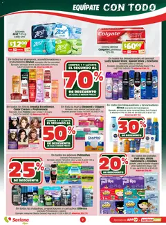 Vista previa de Soriana folleto, nuevo folleto de la tienda, válido en México a partir del 07.04.2026 | Página: 7 | Productos: Desodorante, Crema, Ropa interior, Protector solar