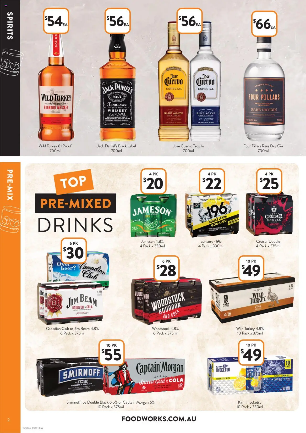 Foodworks catalogue - valid from 10.09.2025 | Page: 2 | Products: Bourbon, Gin, Whiskey, Raspberry