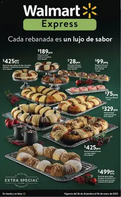 Vista previa de Walmart Express folleto Cada rebanada es un lujo de sabor, nuevo folleto de la tienda, válido en México a partir del 26.12.2025