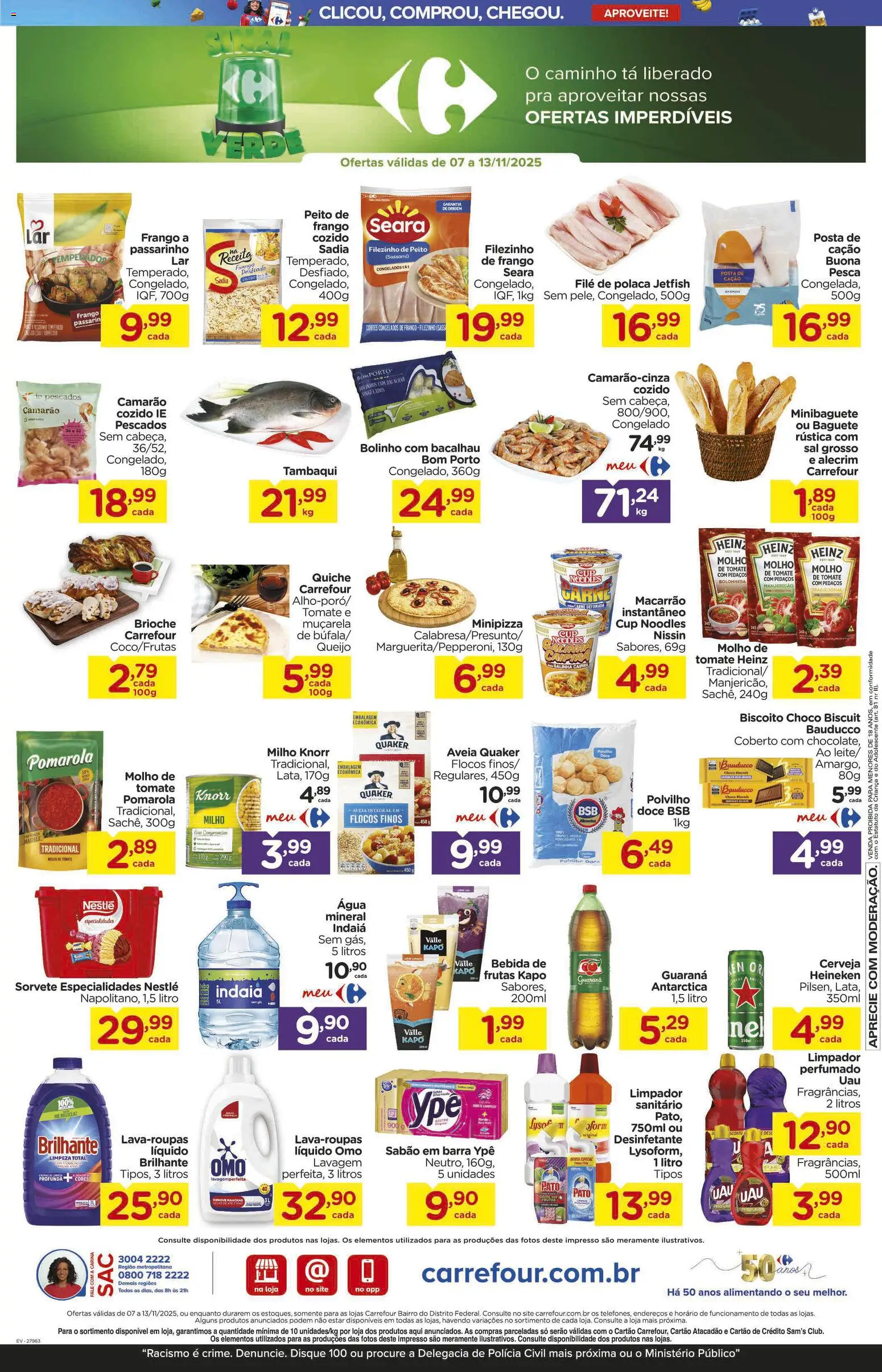 Carrefour Bairro Folheto - válido de 07.11.2025 | Página: 4 | Produtos: Bacalhau, Biscoito, Flocos, Bebida