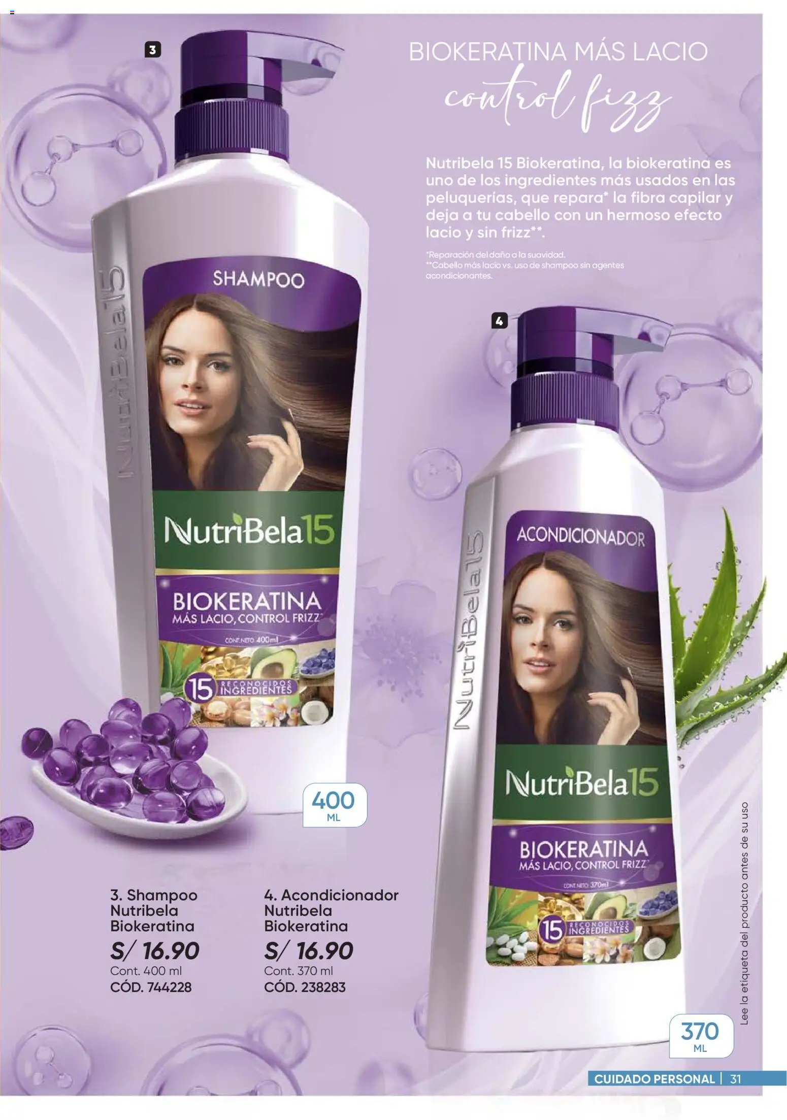 Catálogo Azzorti válido desde 14.04.2026 | Página: 31 | Productos: Shampoo, Acondicionador