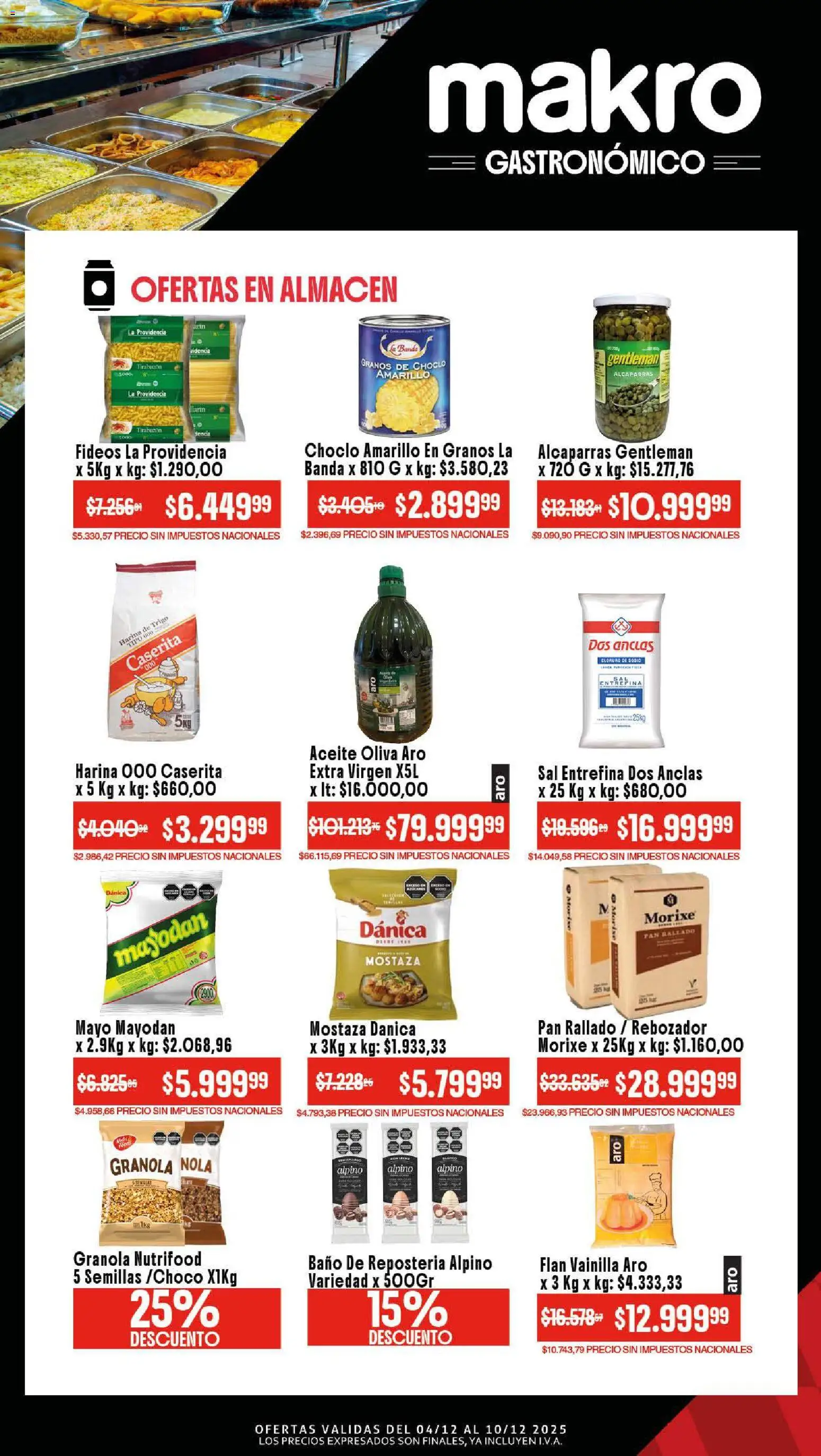 Makro ofertas │ válido desde el 04.12.2025 | Página: 3 | Productos: Choclo, Sal, Pan, Pan rallado