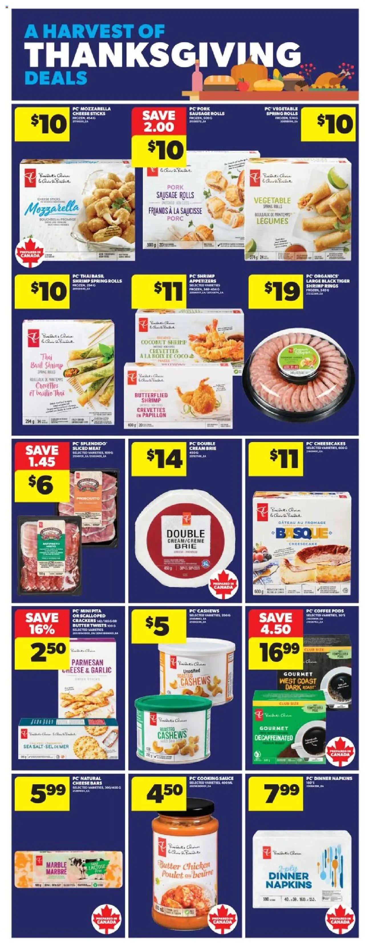 Real Canadian Superstore flyer valid from 25.09.2025 | Page: 7 | Products: Cream, Cheese, Coffee, Pork