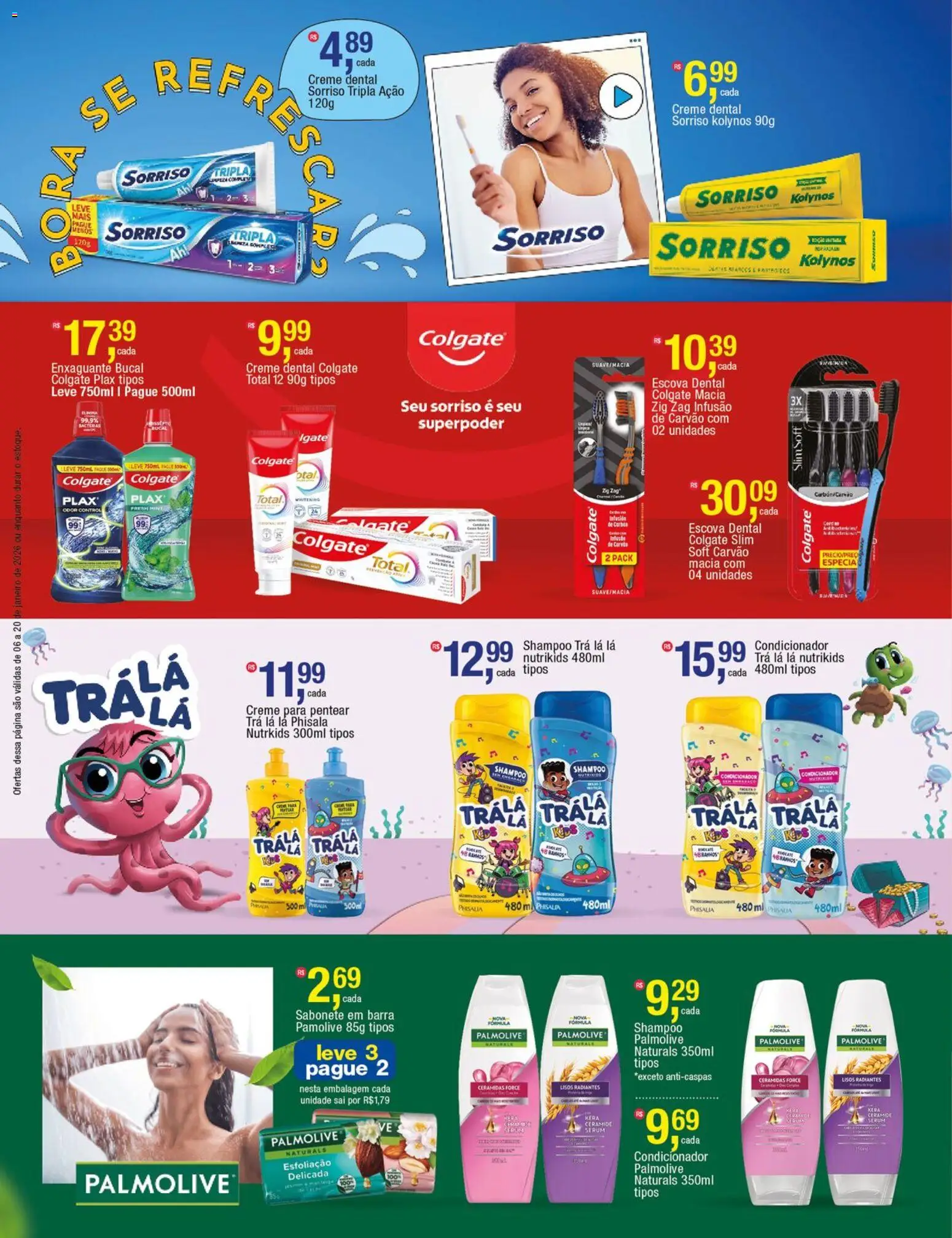 Frangolândia Folheto - válido de 06.01.2026 | Página: 2 | Produtos: Enxaguante bucal, Sabonete, Creme para pentear, Creme dental