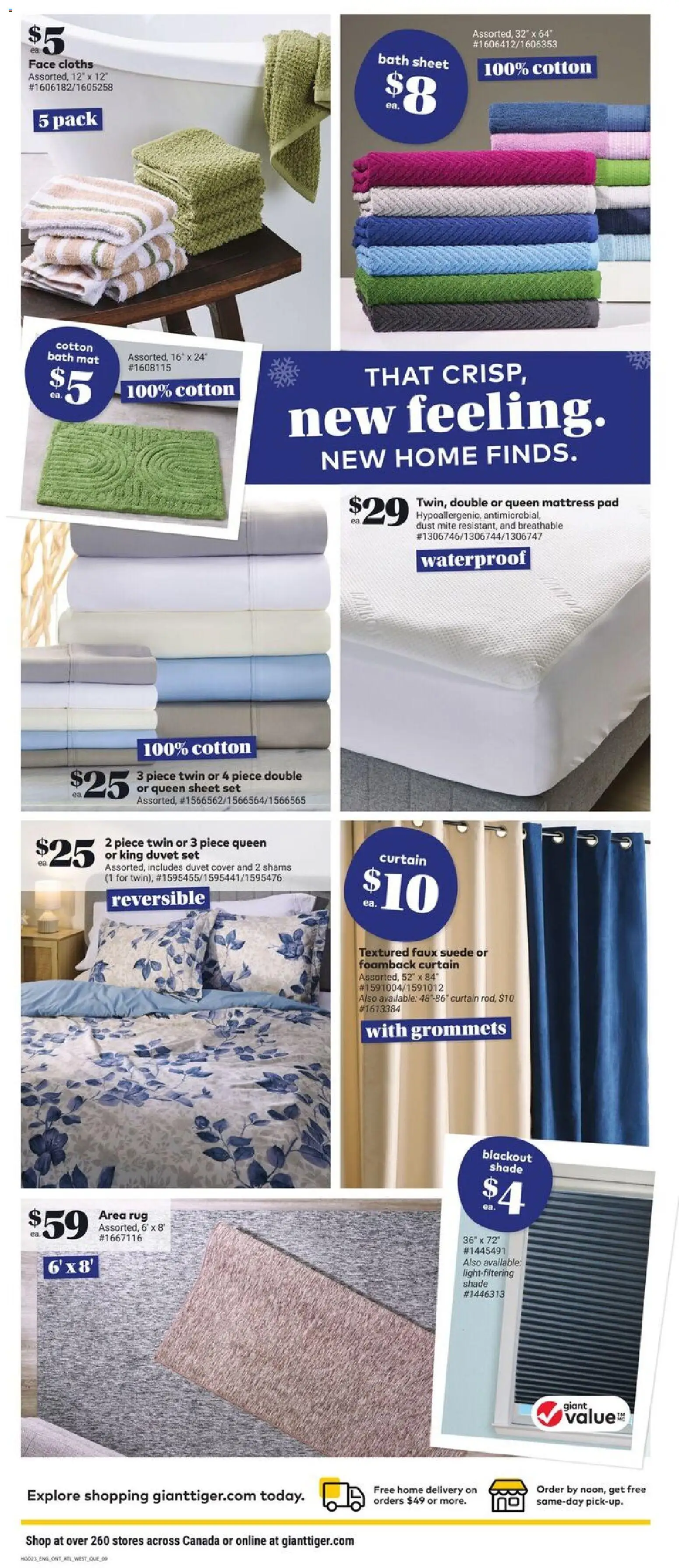 Giant Tiger flyer valid from 07.01.2026 | Page: 11 | Products: Mattress, Bath