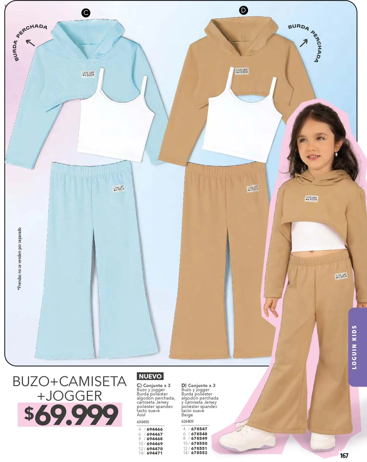 Carmel revista - valida desde el 01.02.2026 | Página: 167 | Productos: Algodón, Buzo, Camiseta, Conjunto