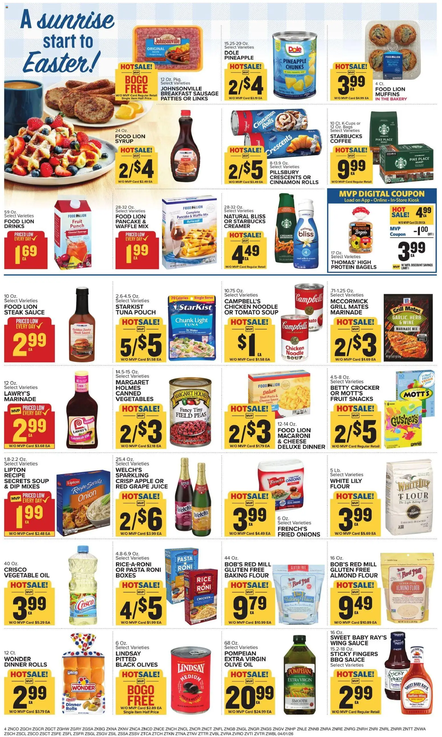 Food Lion Weekly Ad - valid from 01.04.2026 | Page: 7 | Products: Cheese, Wine, Water, Sauce