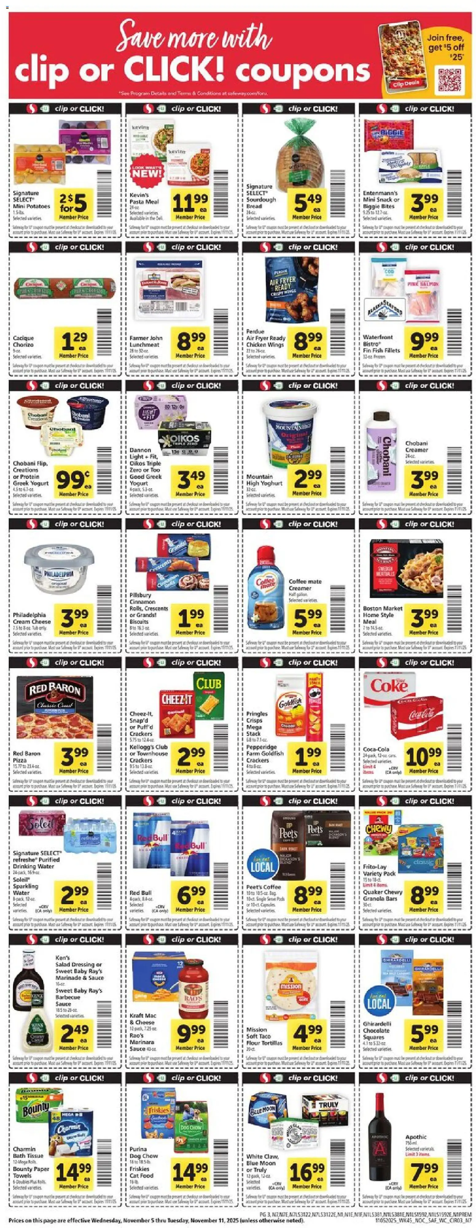 Safeway Weekly Ad - valid from 05.11.2025 | Page: 3 | Products: Wc, Bath, Salad, Potatoes