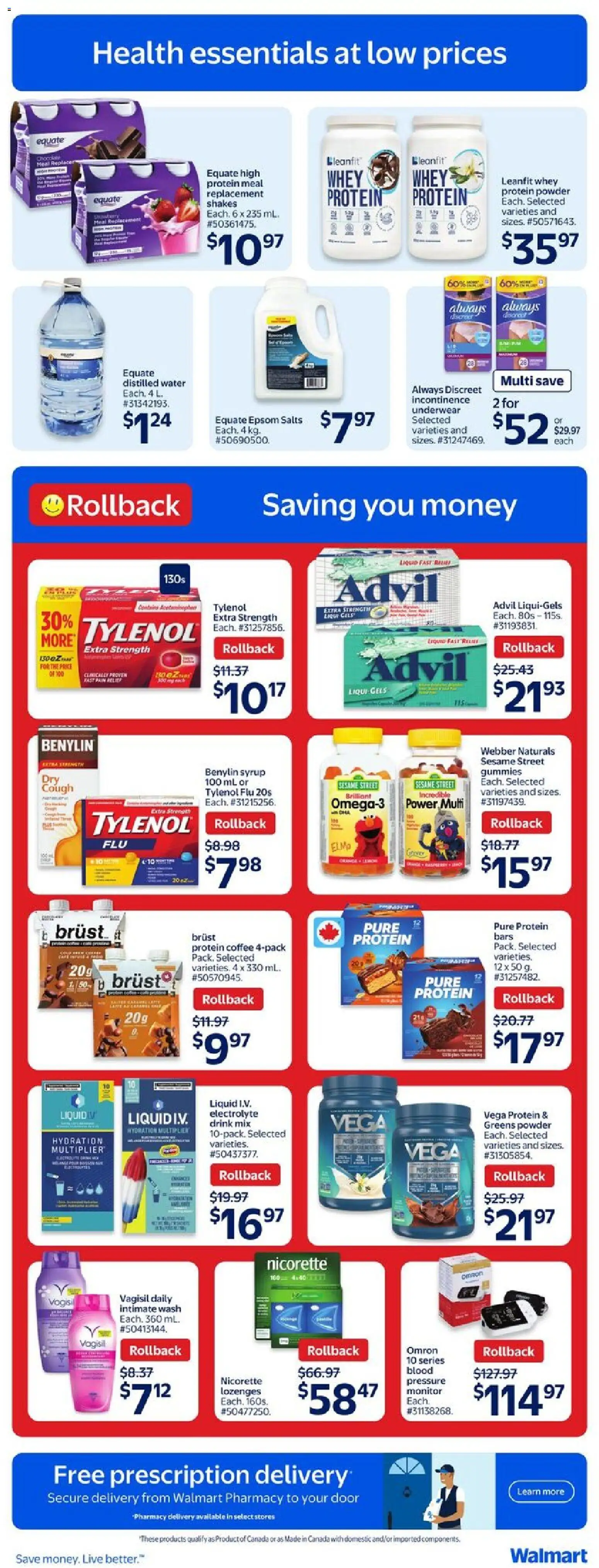 Walmart flyer valid from 15.01.2026 | Page: 12 | Products: Monitor, Powder, Coffee, Underwear