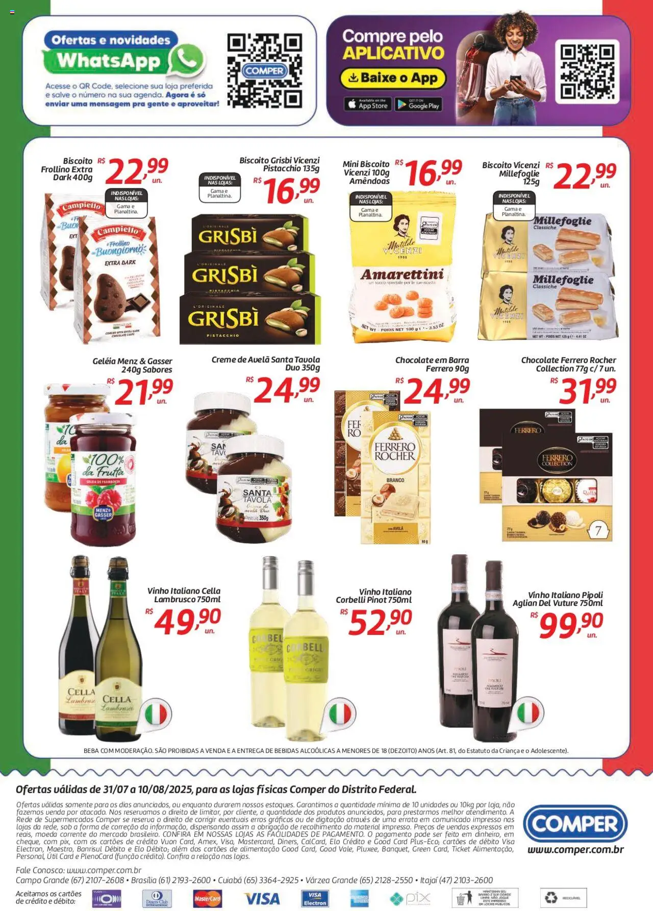 Comper Folheto - válido de 31.07.2025 | Página: 2 | Produtos: Geleia, Creme, Amêndoas, Creme de avelã