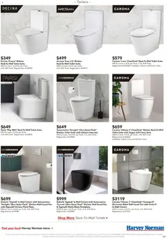 Preview of Harvey Norman - Update Your Tapware - valid from 11.02.2026 | Page: 9 | Products: Toilet, Suite, Accessories