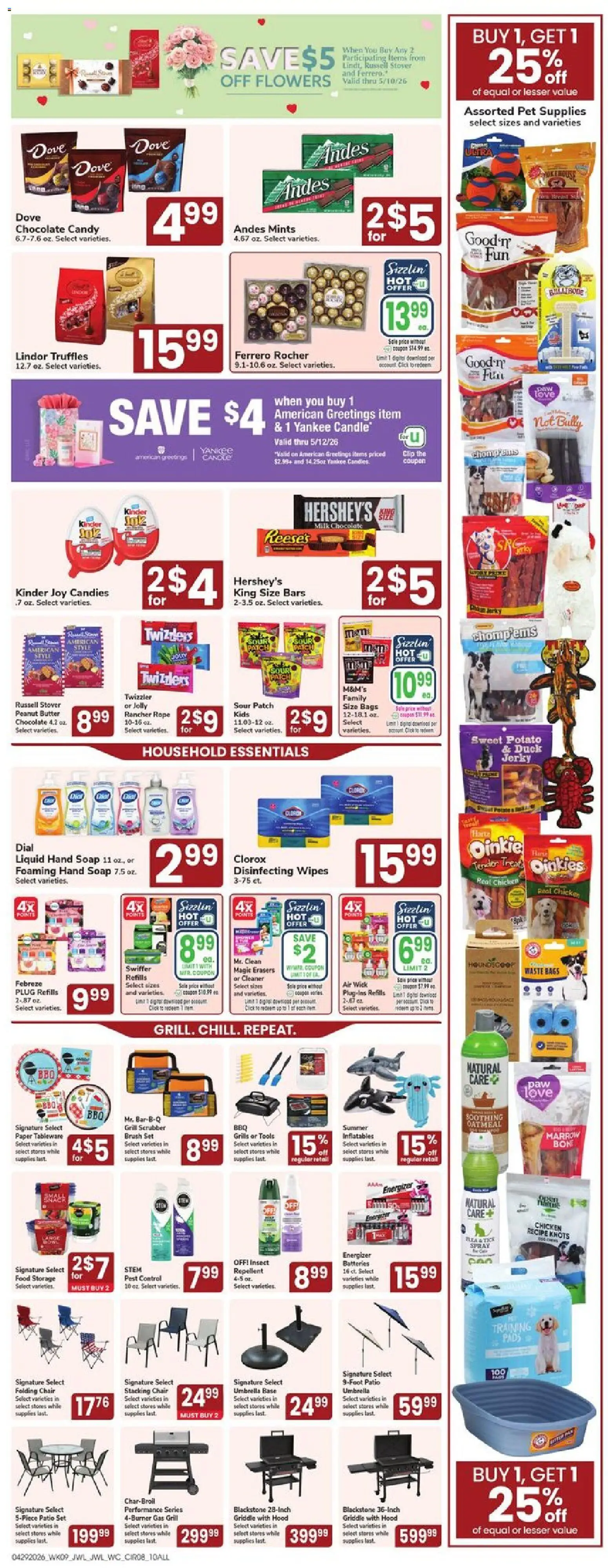 Jewel Osco Weekly Ad - IA - valid from 29.04.2026 | Page: 8 | Products: Griddle, Brush, Soap, Grill