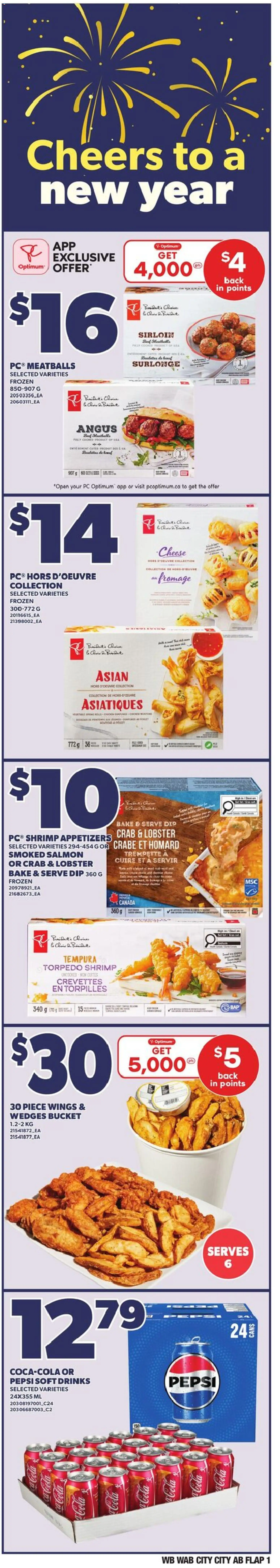 Loblaws flyer valid from 25.12.2025 | Page: 1 | Products: PC