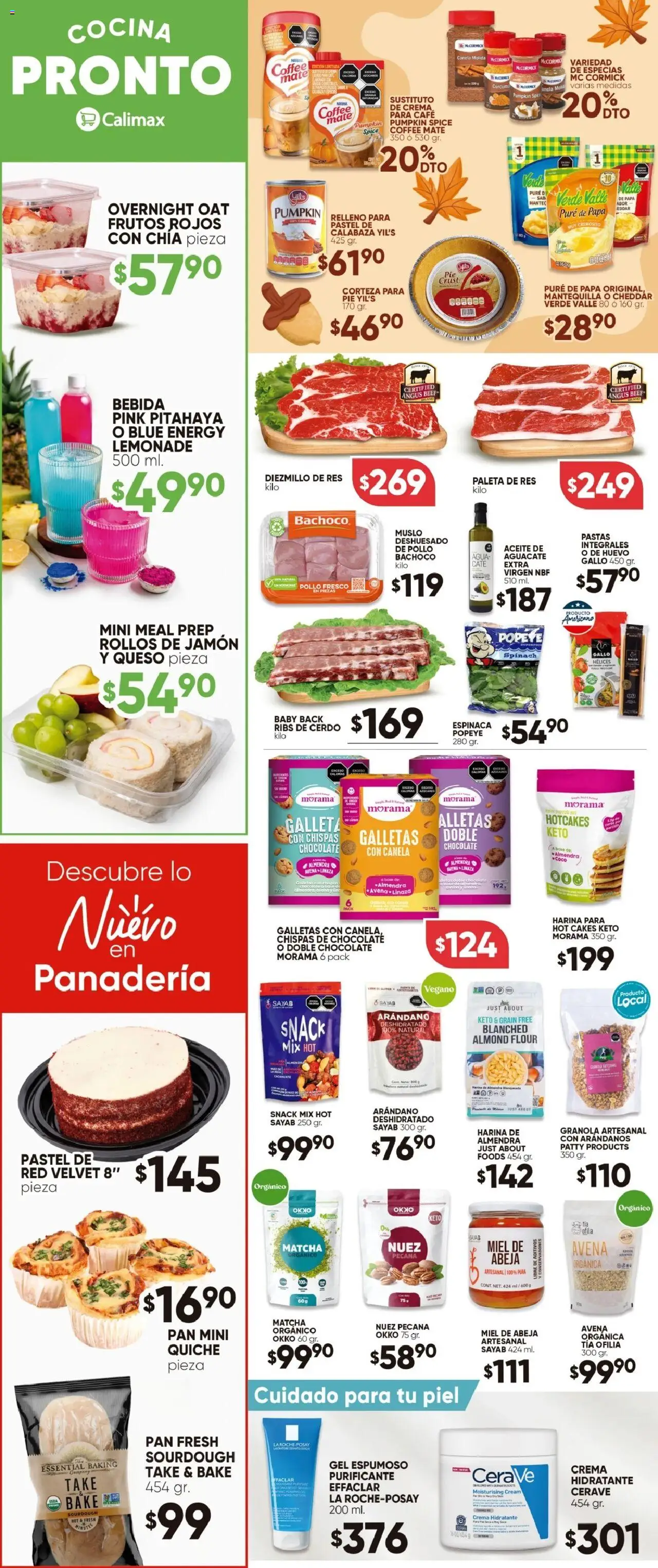 Nuevas ofertas de Calimax válidas en toda la República Mexicana desde el 10.10.2025. ¡Encuentra las mejores ofertas en Calimax - Folleto Calimax Plus! | Página: 2 | Productos: Pollo, Papa, Crema, Pan