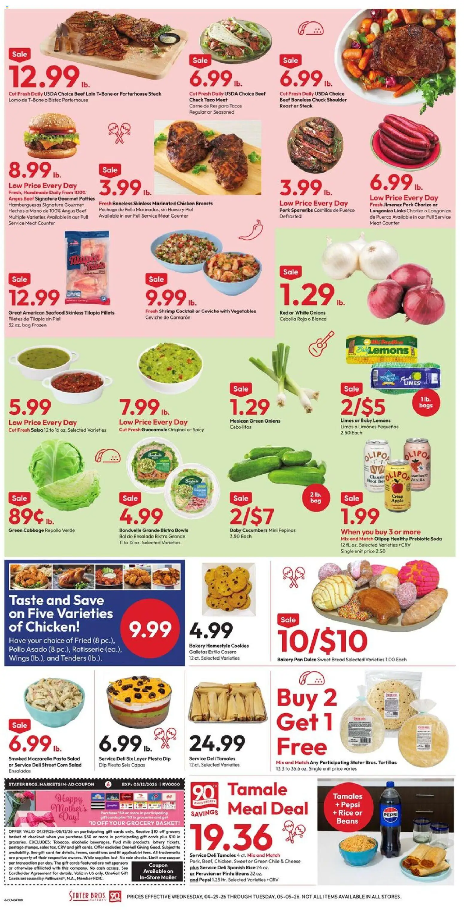 The new Stater Bros flyer is now online. See all May offers on your mobile and save! | United States
