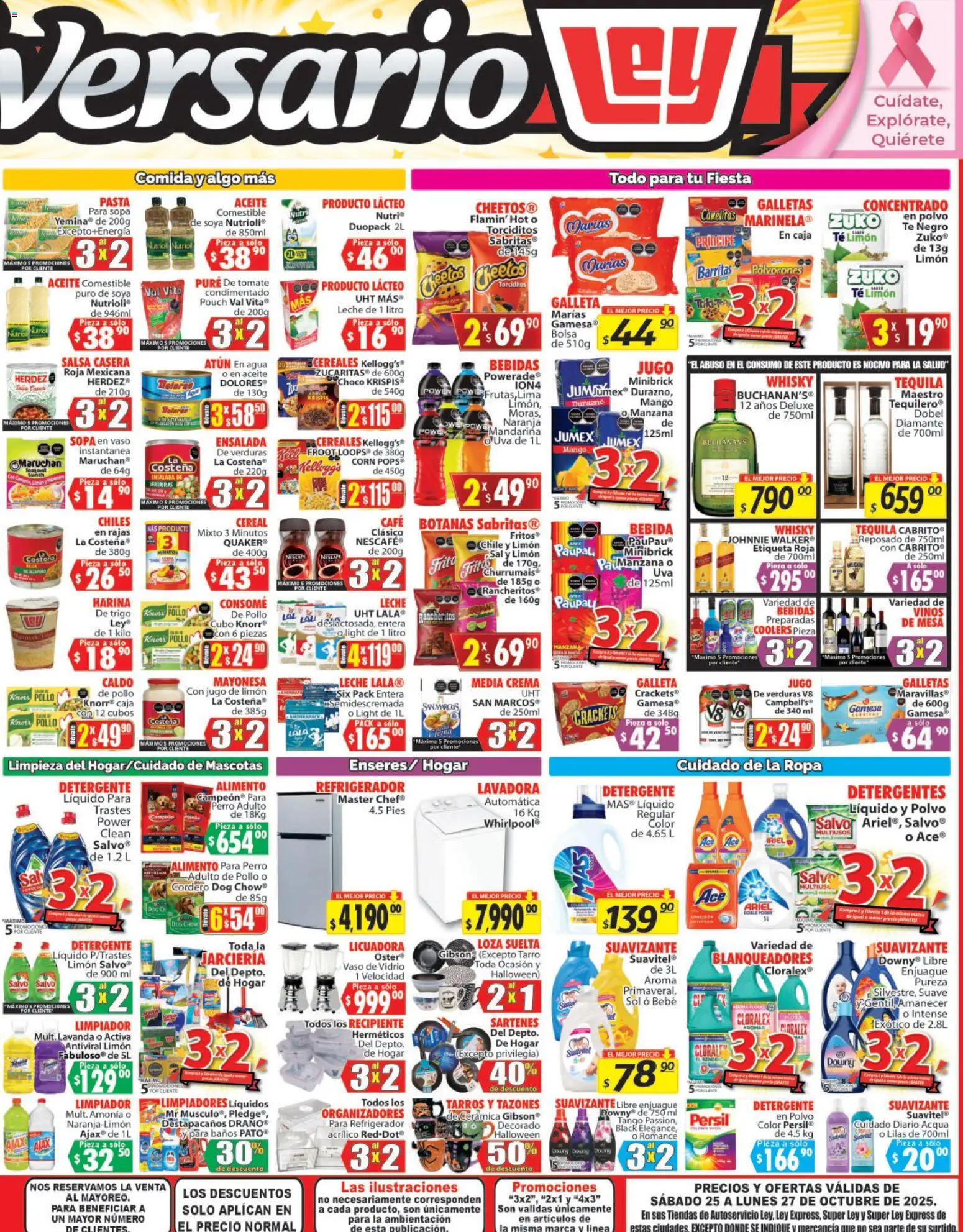 Nuevas ofertas de Casa Ley válidas en toda la República Mexicana desde el 25.10.2025. ¡Encuentra las mejores ofertas en Casa Ley folleto Autoservicio! | Página: 4 | Productos: Harina, Atún, Ropa, Té