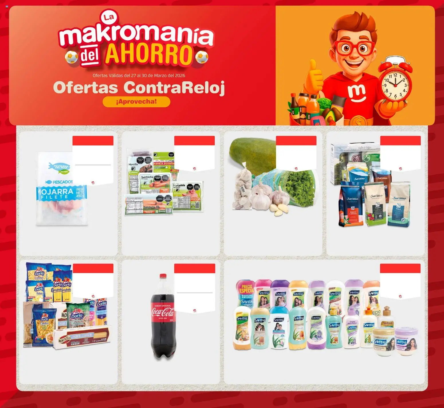 Makro revista - valida desde el 27.03.2026 | Página: 1 | Productos: Salchicha, Ducha Bidet, Morcilla, Mortadela