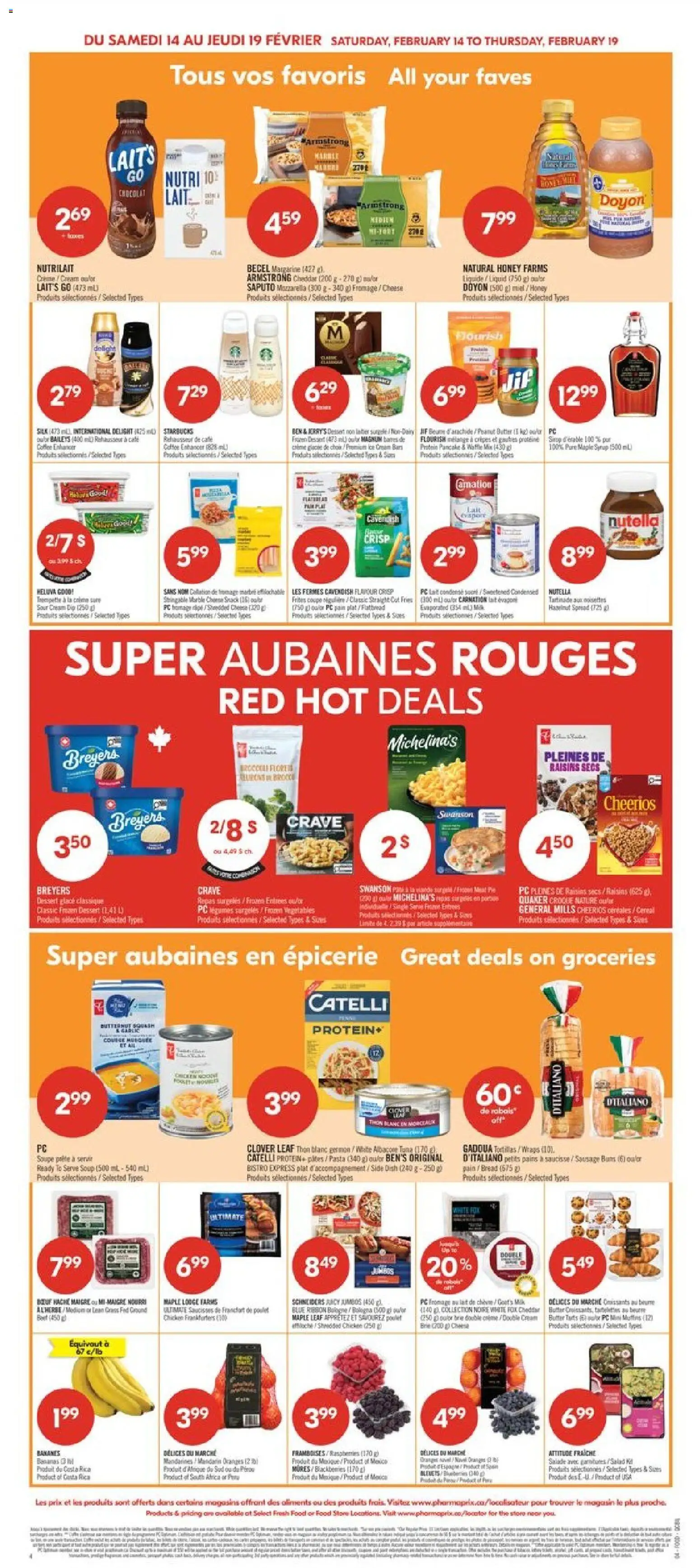 Pharmaprix flyer valid from 13.02.2026 | Page: 6 | Products: Cream, Salad, Bread, Chicken