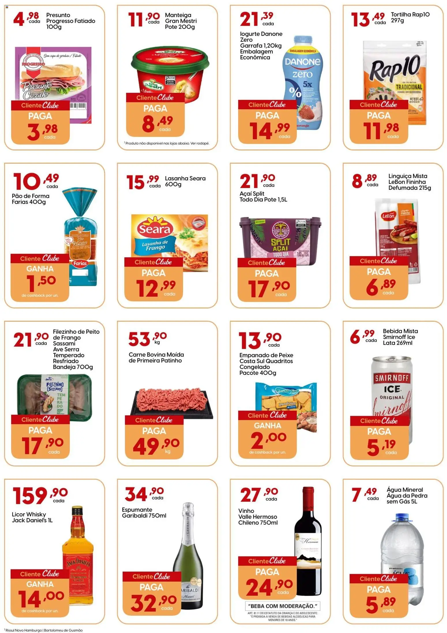 Rissul Folheto - válido de 12.03.2026 | Página: 2 | Produtos: Linguiça, Manteiga, Carne, Pão de forma