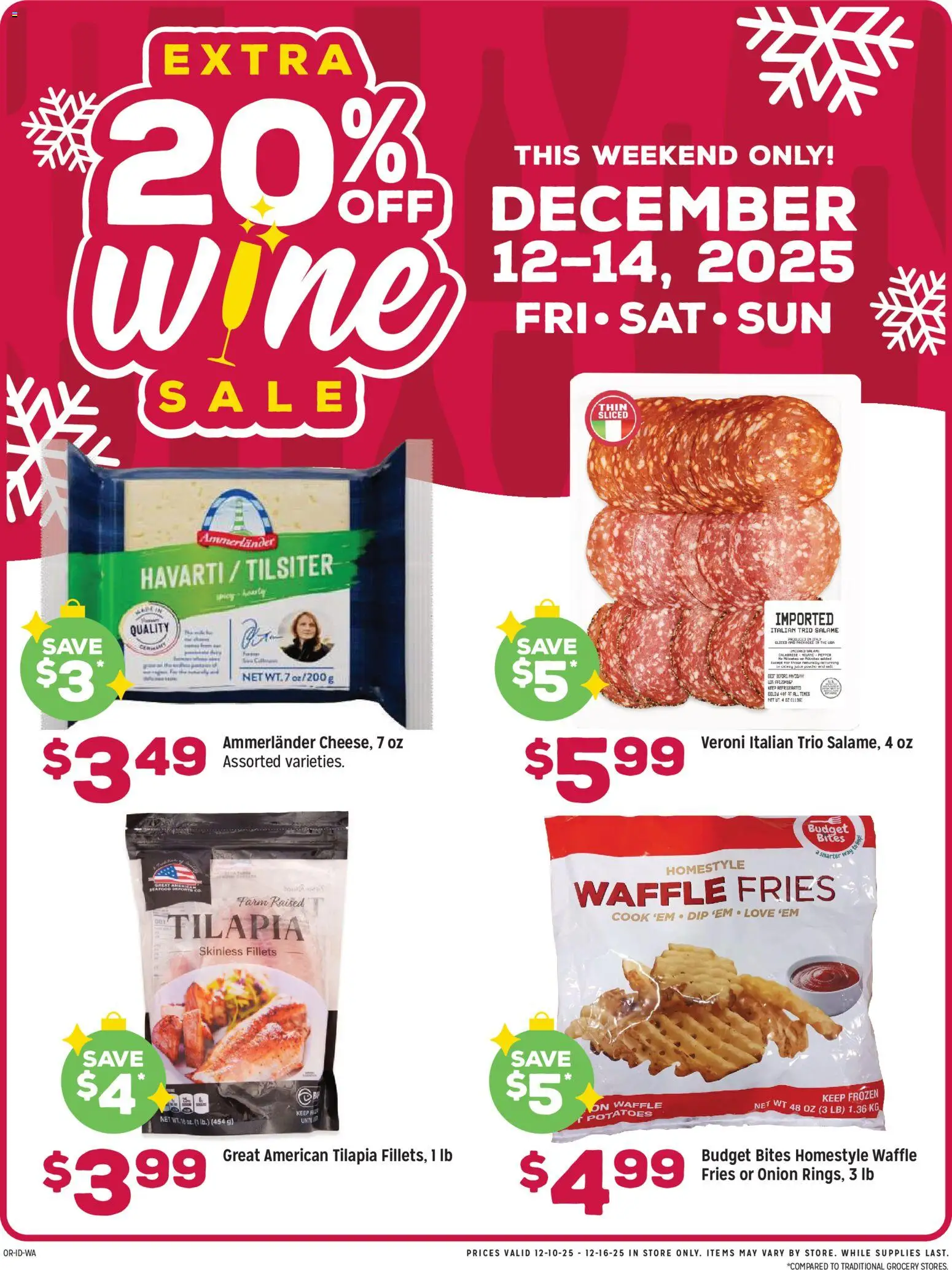 Grocery Outlet Weekly Ad - ID - valid from 10.12.2025 | Page: 3 | Products: Wine, Potatoes, Pepper, Onion