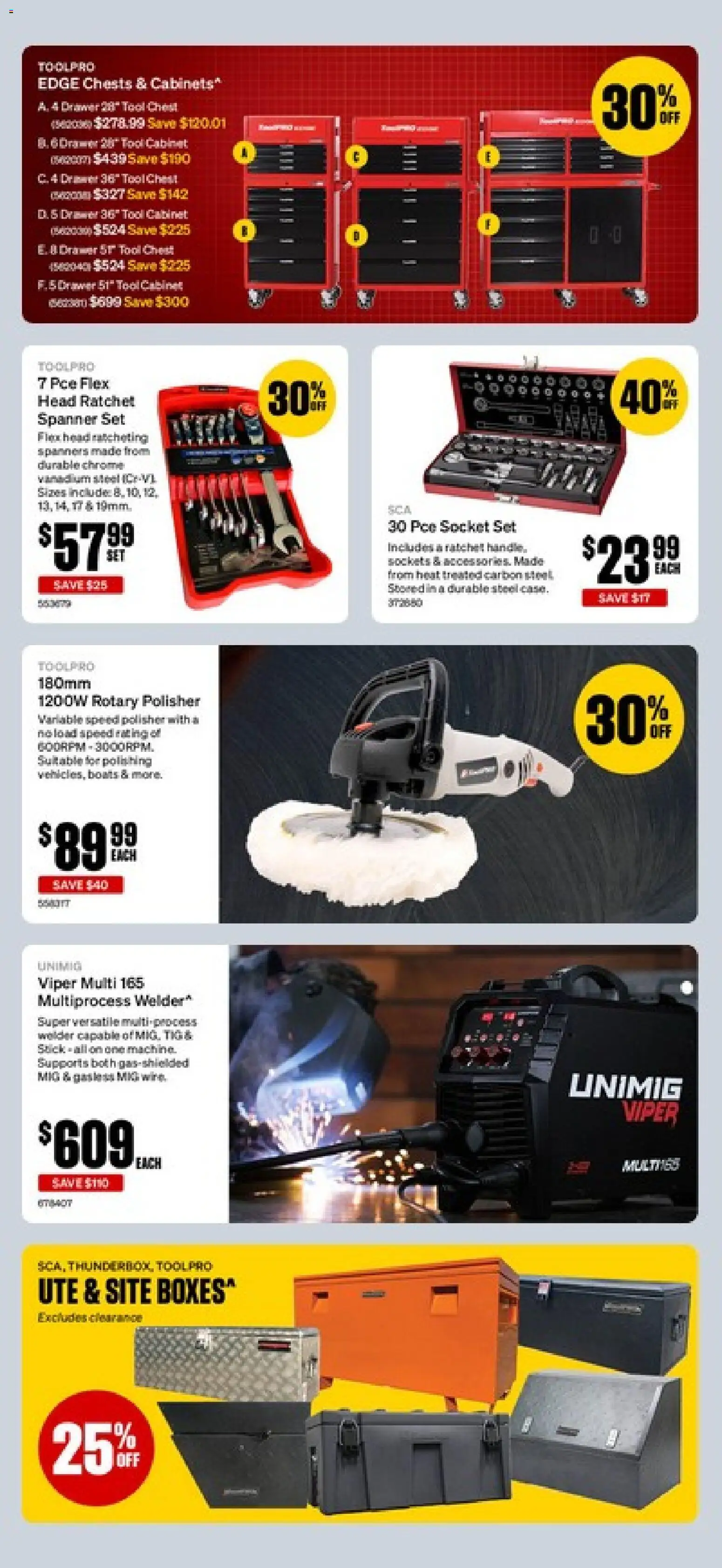 Supercheap Auto catalogue - valid from 08.04.2026 | Page: 19 | Products: Cabinet, Socket, Drawer