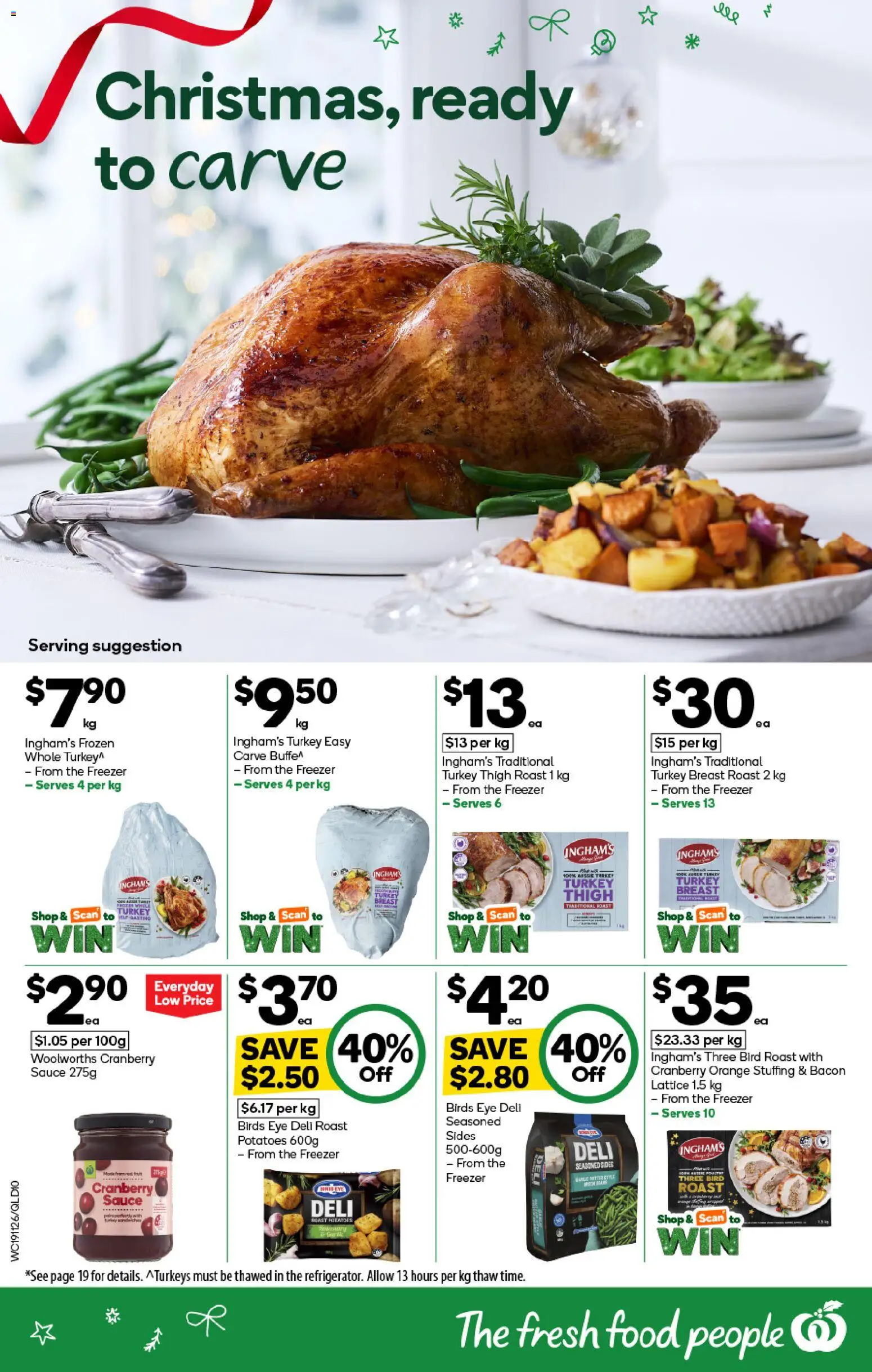 Woolworths catalogue - valid from 19.11.2025 | Page: 10 | Products: Bacon, Potatoes, Sauce, Turkey