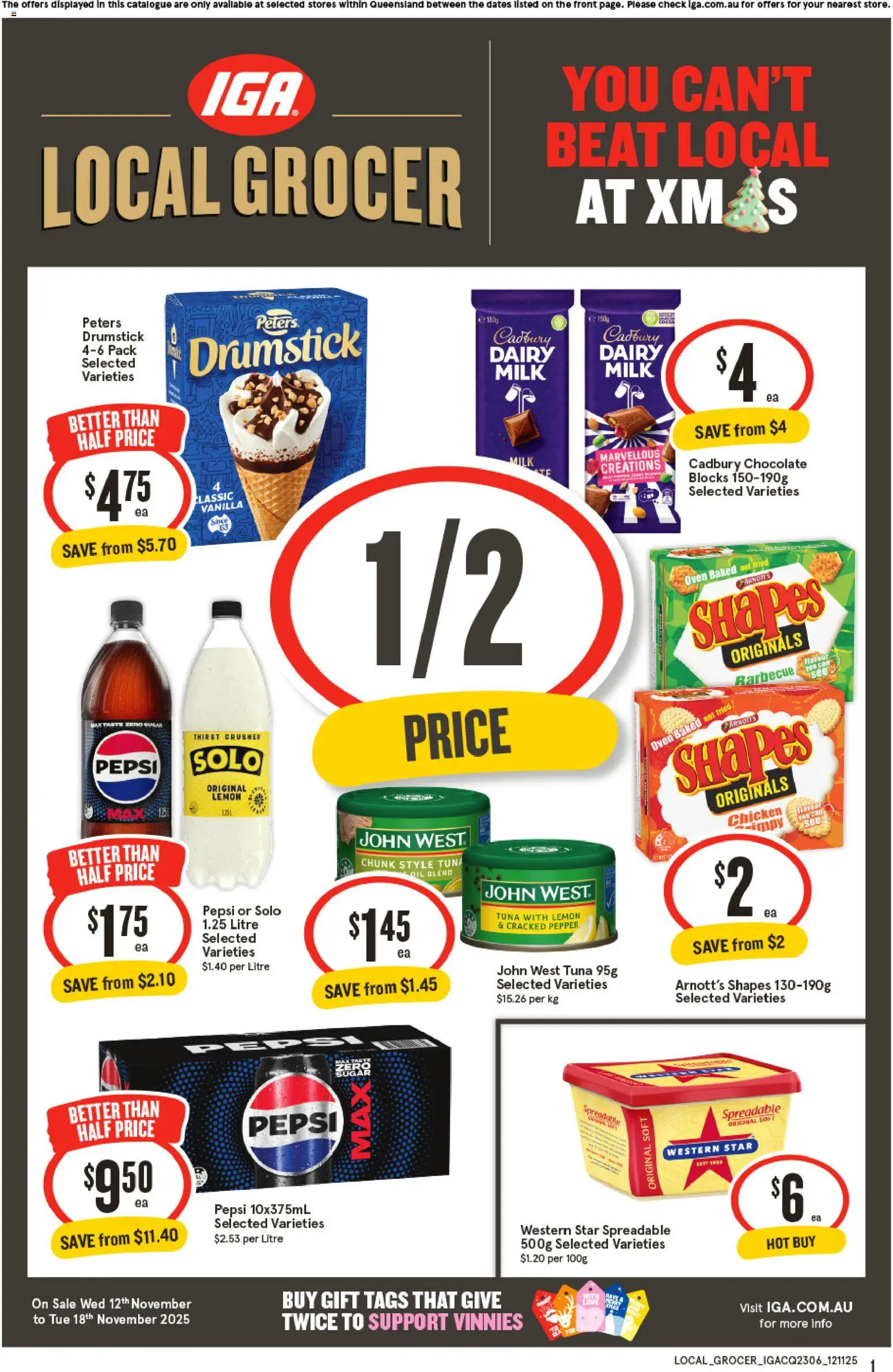 IGA catalogue - valid from 12.11.2025 | Page: 1 | Products: Soil, Pepper, Lemon, Oven