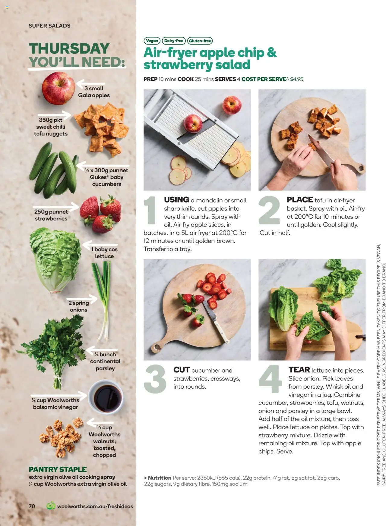 Woolworths catalogue - valid from 01.09.2025 | Page: 70 | Products: Strawberries, Cucumbers, Salad, Onions