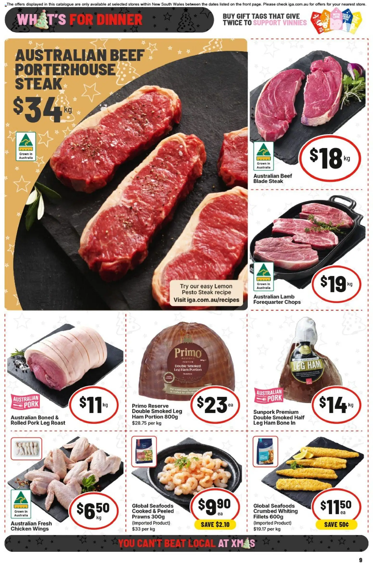 IGA catalogue - valid from 26.11.2025 | Page: 12 | Products: Pork, Lamb, Beef, Lemon