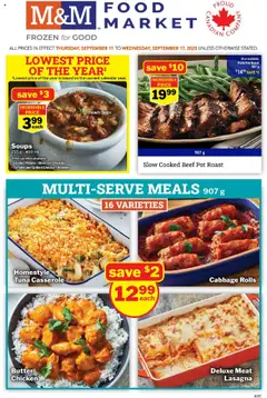 Preview of M&M Food Market weekly flyer / circulaire from shop M&M Food Market valid from 11.09.2025
