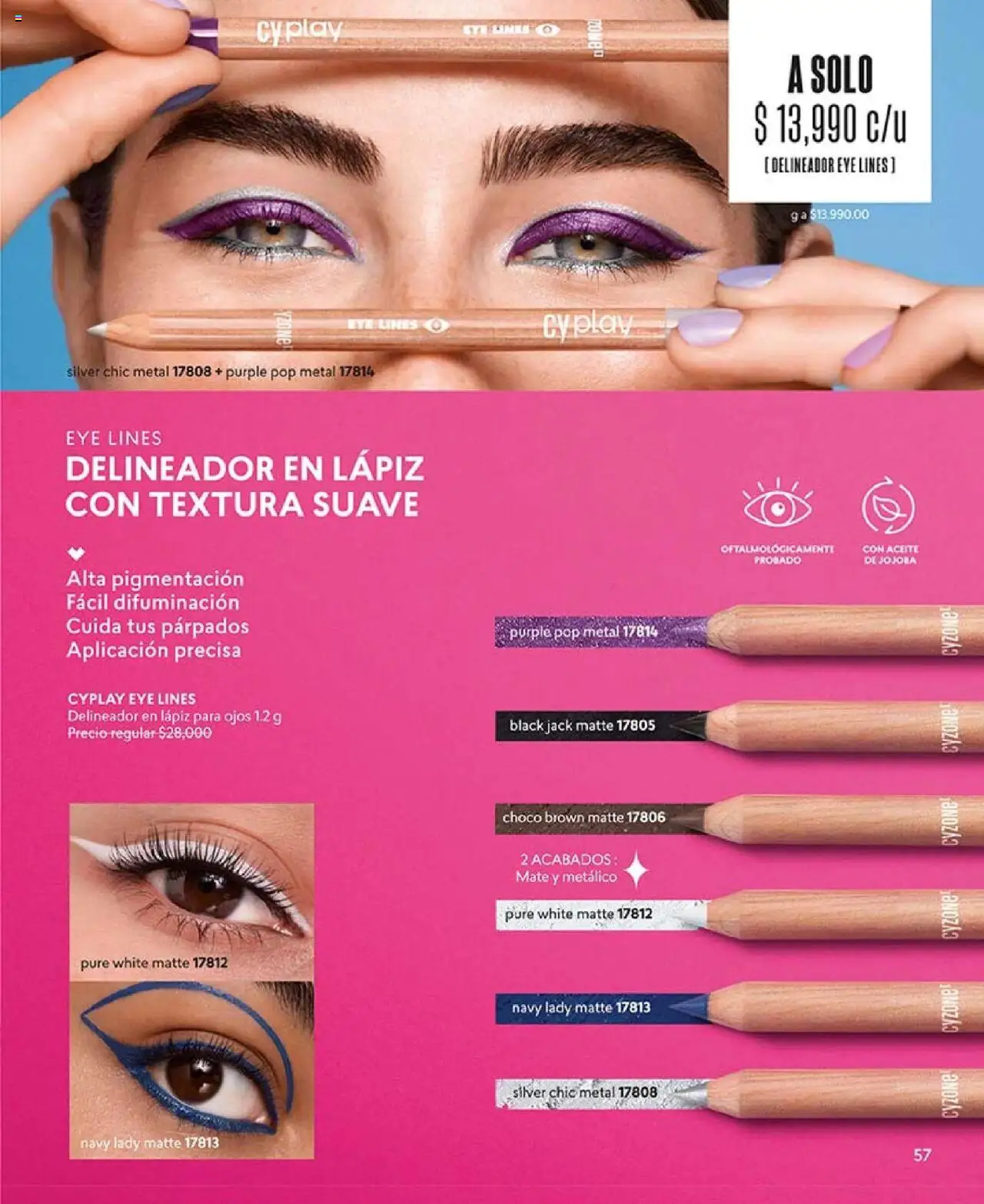 CyZone revista - valida desde el 05.05.2025 | Página: 57 | Productos: Delineador, Aceite