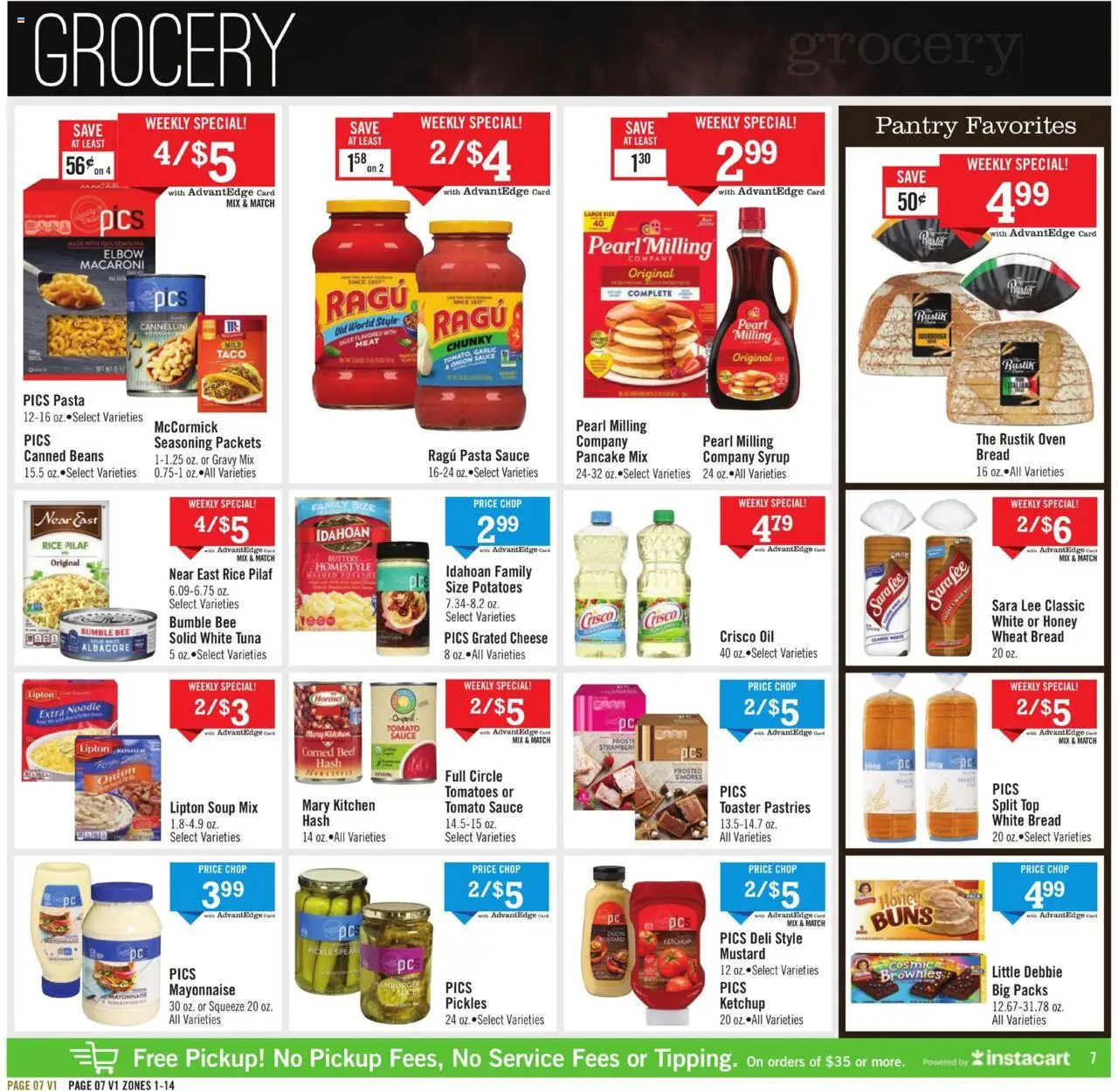 Price Chopper Weekly Ad - valid from 28.09.2025 | Page: 7 | Products: Bread, Rice, Garlic, Oven
