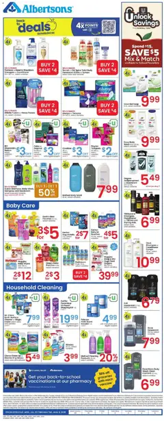 Albertsons Weekly Ad - valid from 30.07.2025 | Page: 5 | Products: Soap, Deodorant, Tampons, Body Wash