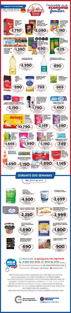 Vista previa Cooperativa Obrera - La Canasta de La Coope válido desde el 01.12.2025