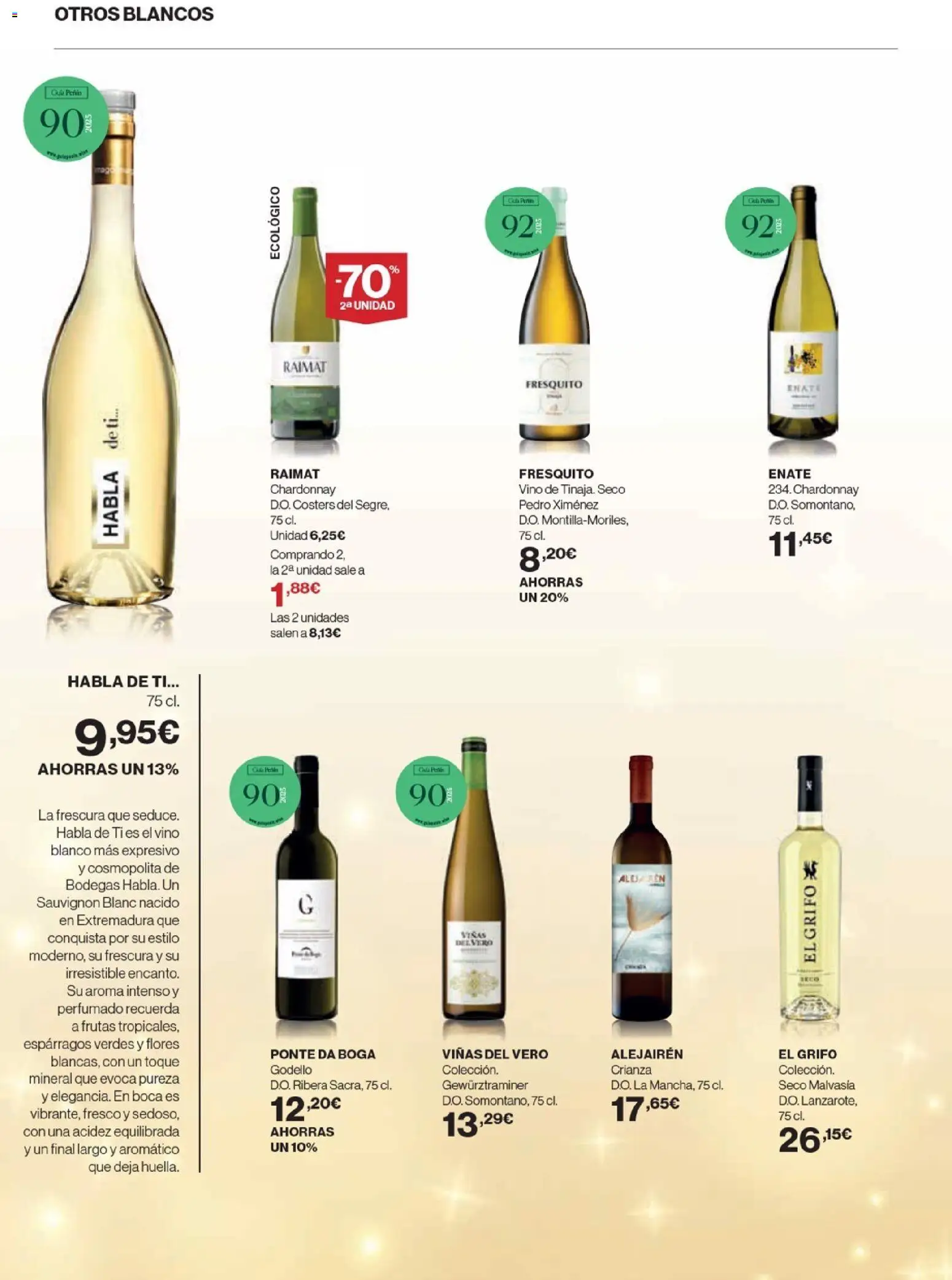 Nuevas ofertas de El Corte Inglés válidas en toda la República Mexicana desde el 20.11.2025. ¡Encuentra las mejores ofertas en El Corte Inglés catálogo La Bodega ! | Página: 28 | Productos: Grifo, Espárragos, Vino