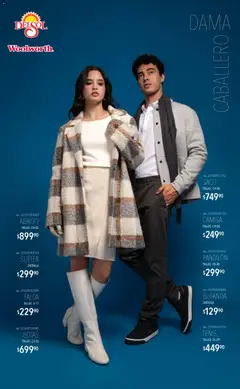 Vista previa de Del Sol y Woolworth catálogo Luce el Invierno, nuevo folleto de la tienda, válido en México a partir del 06.11.2025 | Página: 5 | Productos: Abrigo, Tenis, Bufanda, Camisa