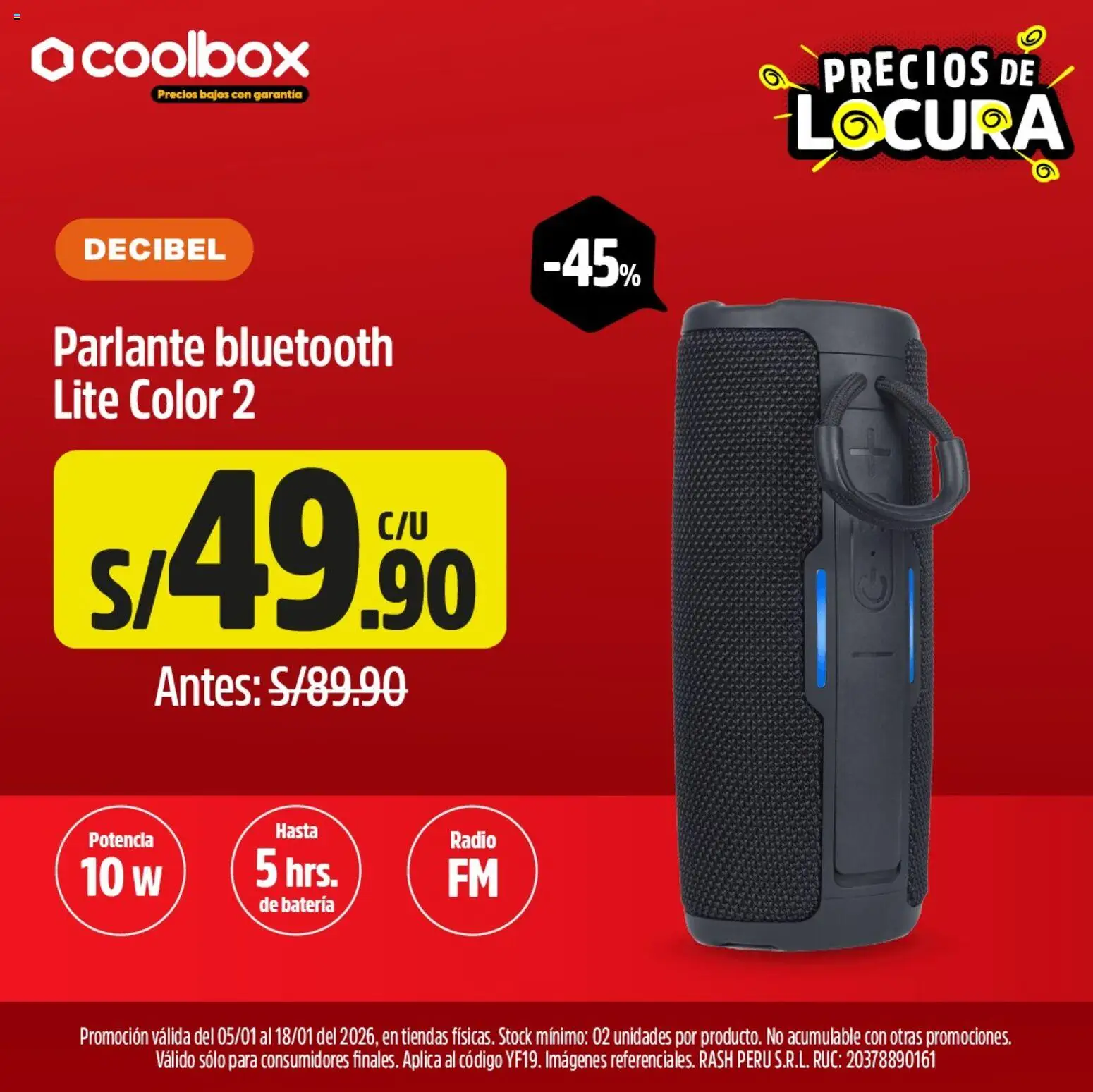 Catálogo Coolbox válido desde 05.01.2026 | Página: 3 | Productos: Batería, Radio, Parlante